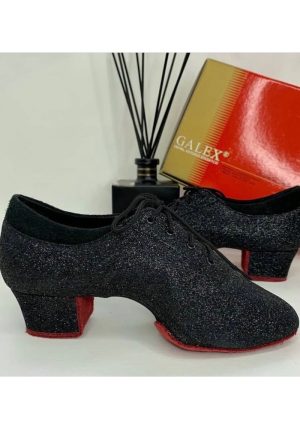 Galex - Flexi - Latin - Training Dance Shoes Shiny Black